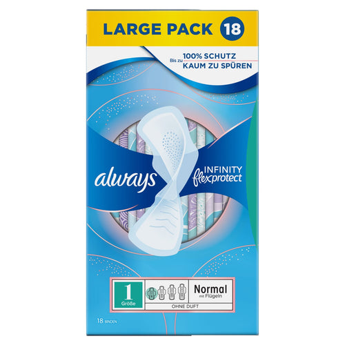 Always Flex Protect Normal With Wings 18 Pads