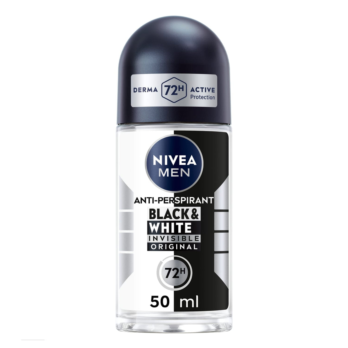 Nivea Men Roll On Anti-Perspirant Deodorant 50ml - Black & White
