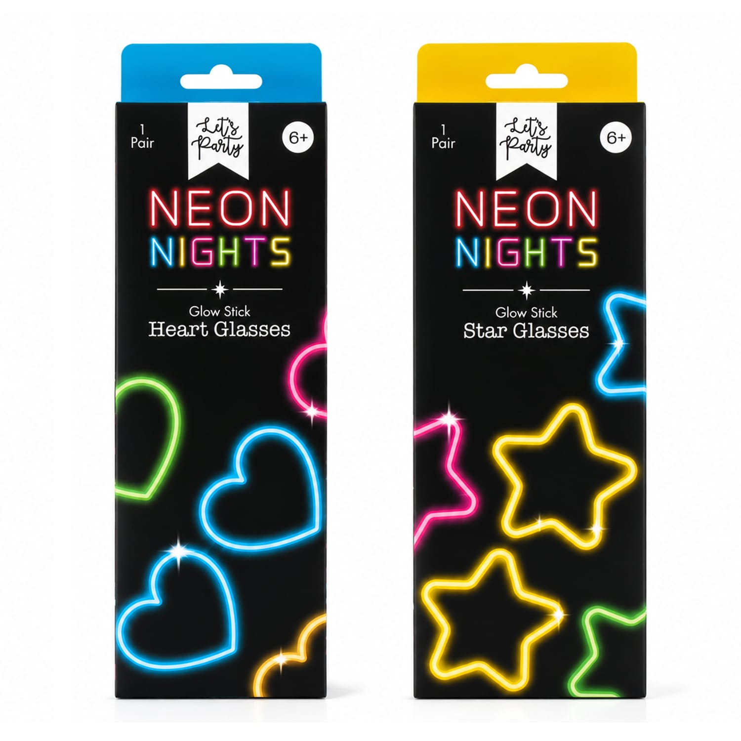 Let's Party Glow Sticks Glasses x2