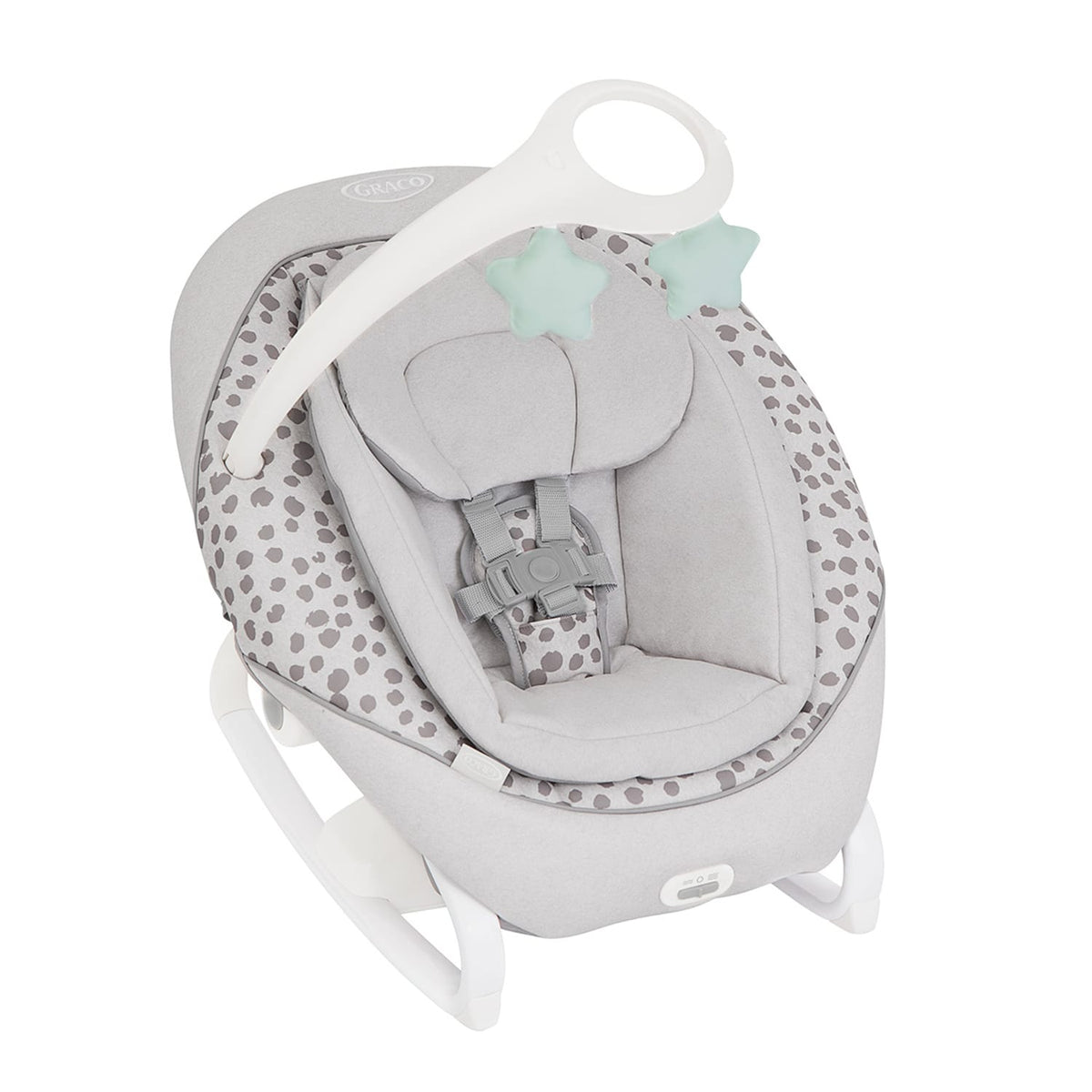 Graco Daisi 2-in-1 Soother And Rocker - Dalmation Grey, product image 4