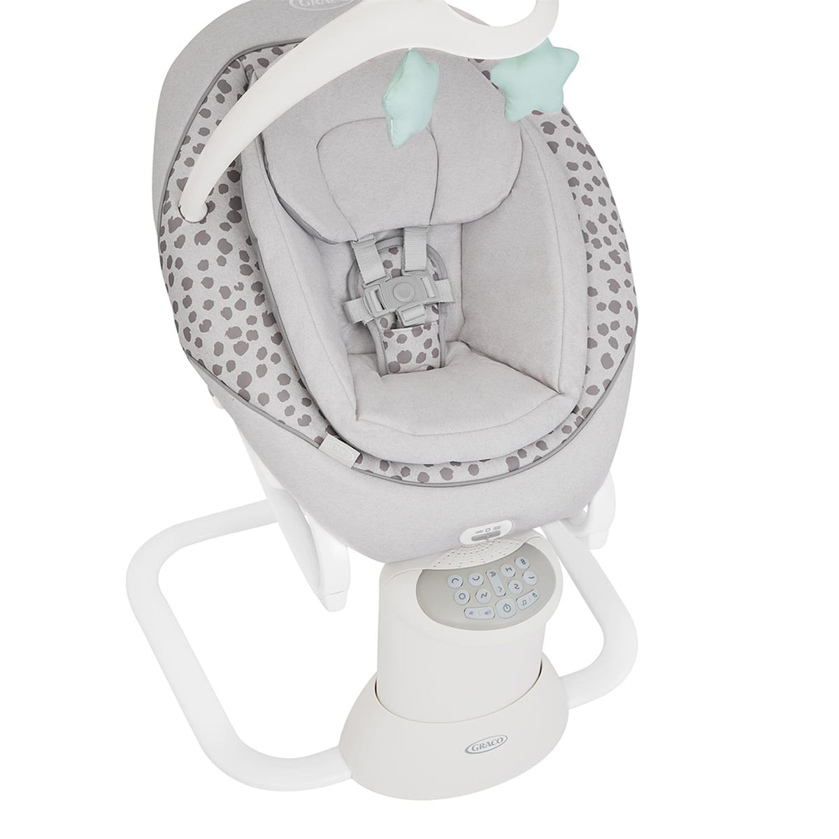 Graco Daisi 2-in-1 Soother And Rocker - Dalmation Grey, product image 5