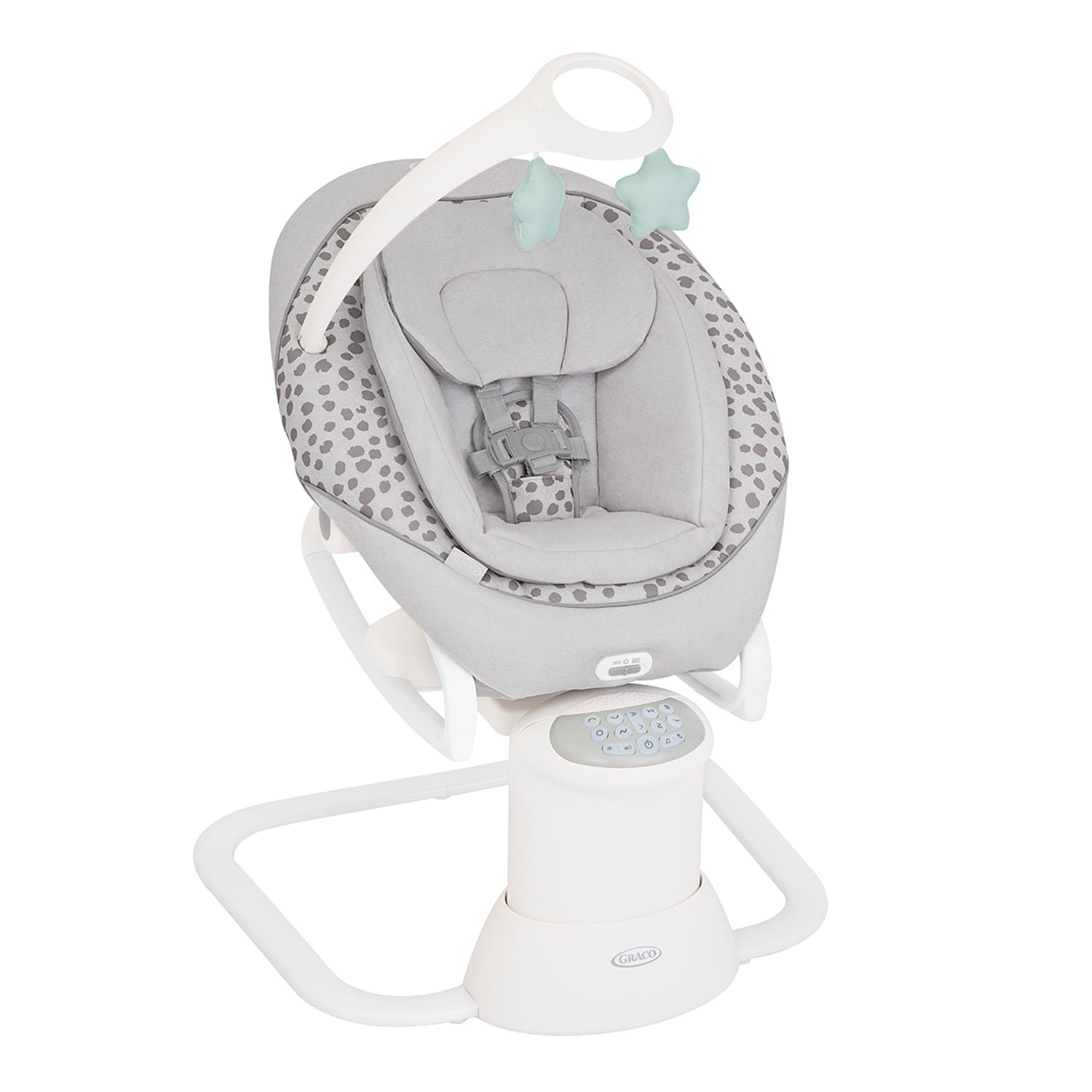 Graco Daisi 2-in-1 Soother And Rocker - Dalmation Grey, product image 2