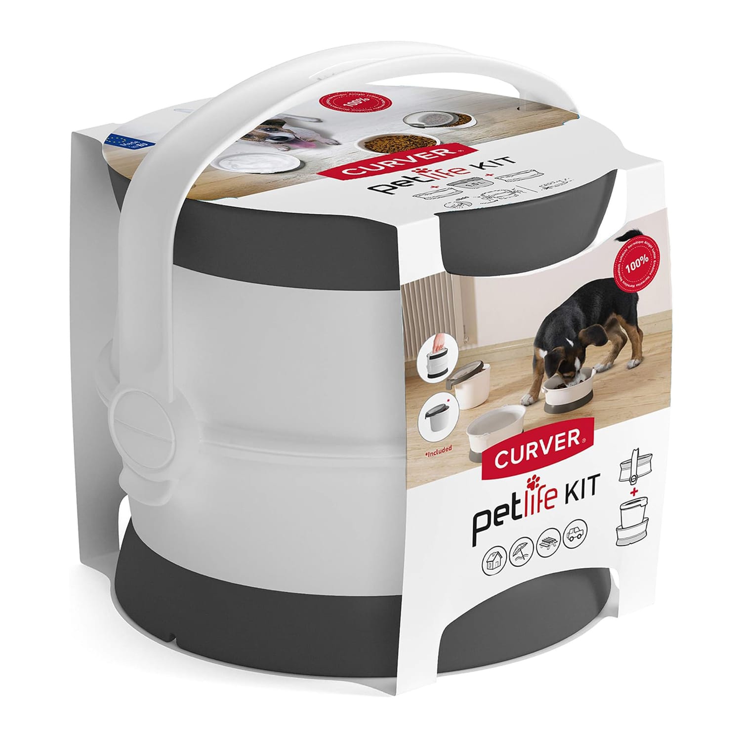 Curver Petlife Food Container Travel Kit 2 Pack, product image 4